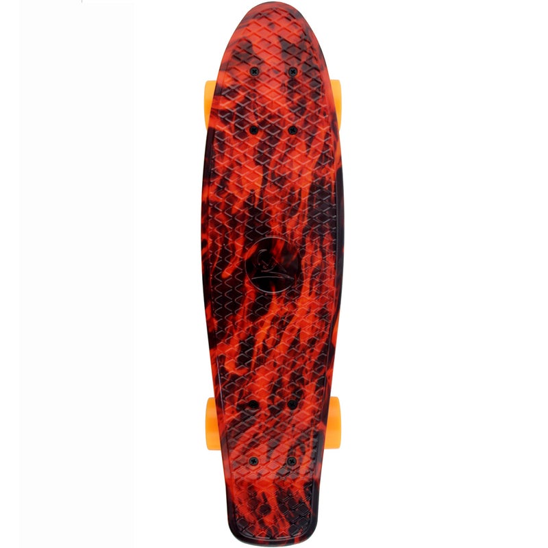 Meketec Skateboard Adults Mini Cruiser Complete Kids Skateboards Youth Board for Boy Girl Beginners Children Toddler Teenagers 22 inch (Red Flame) - Image 4